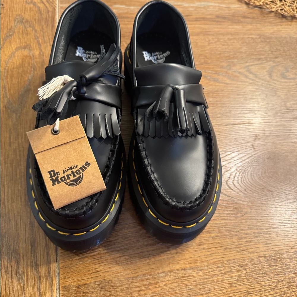 Dr. Martens Black Tassel Loafers